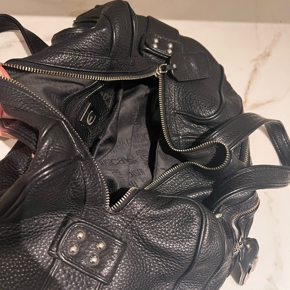 JUST CAVALLI by ROBERTO CAVALLI  BLACK HANDBAG - Picture 10 of 13